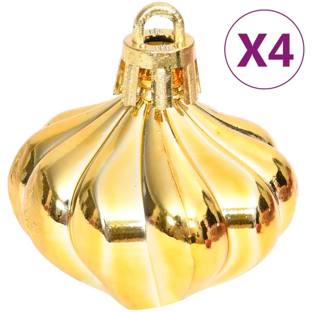 Julgranskulor 70 st guld och röd vidaXL – bild 10