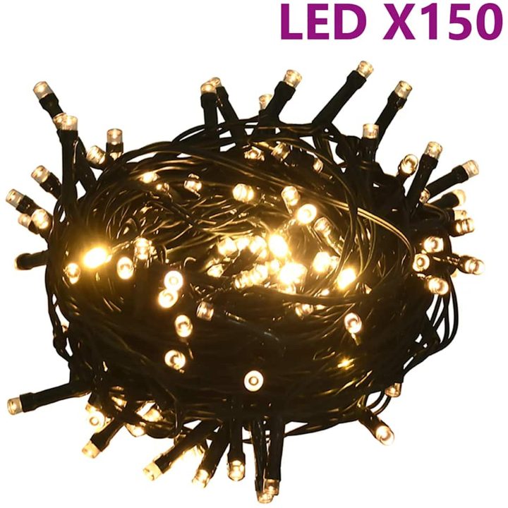 Julgranskulor med spira och 150 LED 61 delar vit och grå vidaXL – bild 6