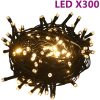 Julgranskulor med spira och 300 LED 120 delar vit och grå vidaXL – miniatyr 6