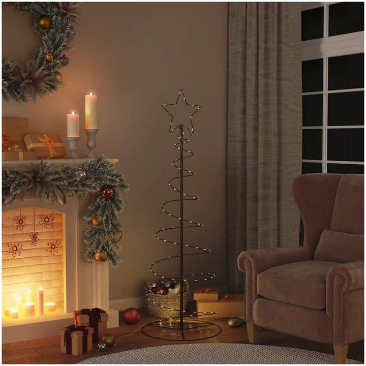 Julgransljuskon 100 LEDs varmvit 150 cm vidaXL 150 cm – bild 2
