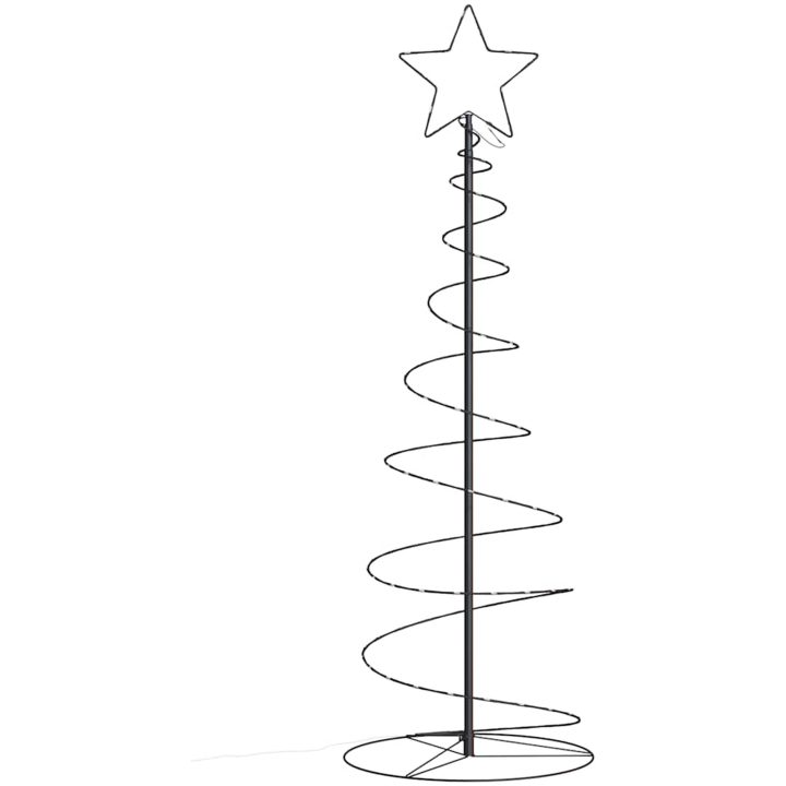 Julgransljuskon 100 LEDs varmvit 150 cm vidaXL 150 cm – bild 3