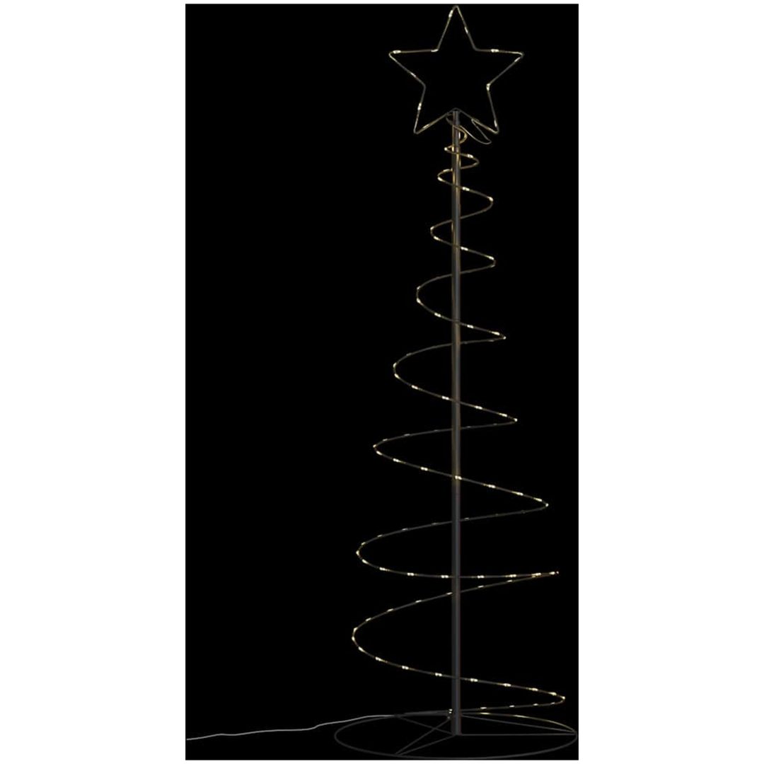 Julgransljuskon 100 LEDs varmvit 150 cm vidaXL 150 cm – bild 6