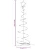 Julgransljuskon 120 LEDs varmvit 180 cm vidaXL 180 cm – miniatyr 10