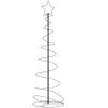 Julgransljuskon 120 LEDs varmvit 180 cm vidaXL 180 cm – miniatyr 1