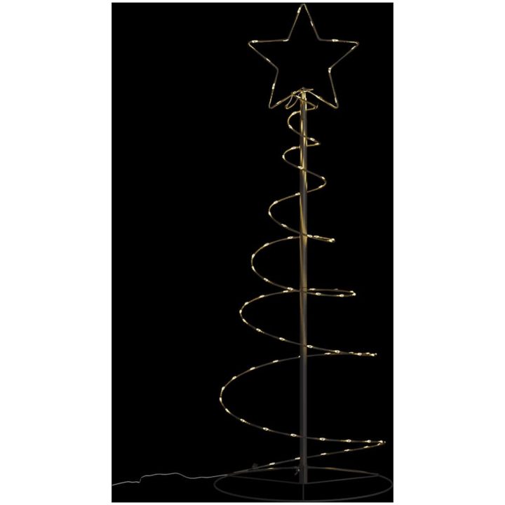 Julgransljuskon 80 LEDs varmvit 120 cm vidaXL 120 cm – bild 6
