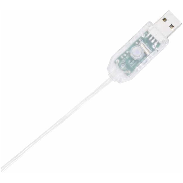 Julgransljuskon 80 LEDs varmvit 120 cm vidaXL 120 cm – bild 8