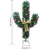 Julkaktus med fot LED grön PVC vidaXL 180 cm – miniatyr 9
