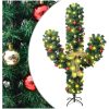 Julkaktus med fot LED grön PVC vidaXL 180 cm – miniatyr 1