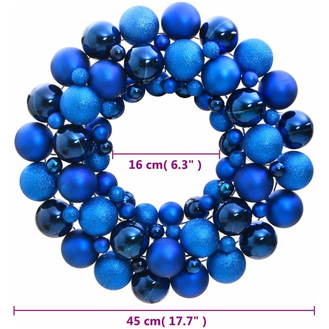 Julkrans blå 45 cm polystyren vidaXL – bild 4
