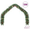 Julkrans dekorerad med julkulor och LED-lampor 5 m vidaXL 5 m – miniatyr 7