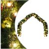 Julkrans dekorerad med julkulor och LED-lampor 5 m vidaXL 5 m – miniatyr 1