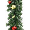 Julkrans dekorerad med julkulor och LED-lampor vidaXL 10 m – miniatyr 4
