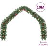 Julkrans dekorerad med julkulor och LED-lampor vidaXL 10 m – miniatyr 6