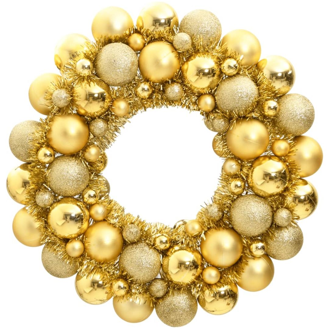 Julkrans guld 45 cm polystyren vidaXL