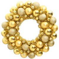 Julkrans guld 45 cm polystyren vidaXL