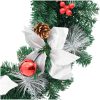 Julkrans med lysdioder grön 60 cm PVC vidaXL – miniatyr 5