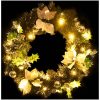 Julkrans med lysdioder svart 60 cm PVC vidaXL – miniatyr 4