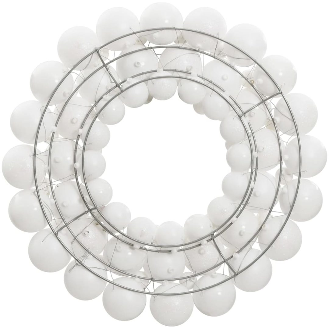 Julkrans vit 45 cm polystyren vidaXL – bild 2