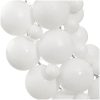 Julkrans vit 45 cm polystyren vidaXL – miniatyr 3