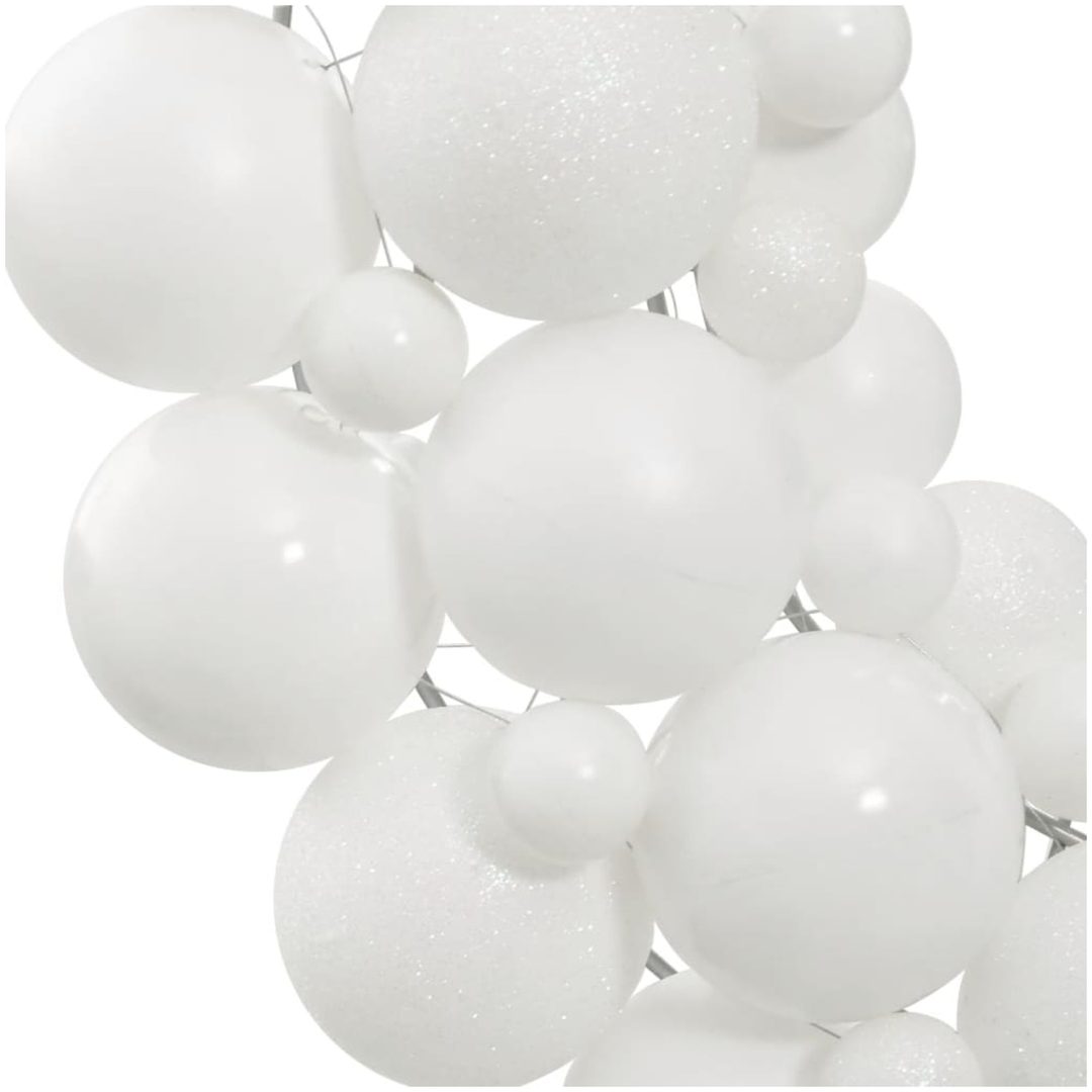 Julkrans vit 45 cm polystyren vidaXL – bild 3