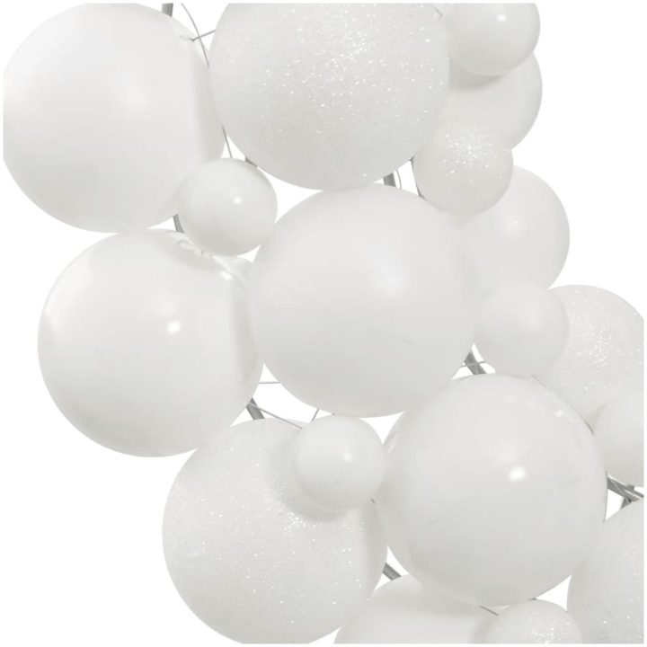 Julkrans vit 45 cm polystyren vidaXL – bild 3