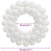 Julkrans vit 45 cm polystyren vidaXL – miniatyr 4