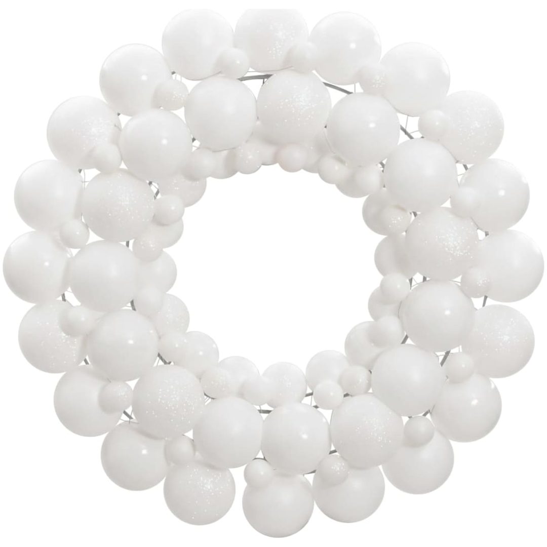 Julkrans vit 45 cm polystyren vidaXL