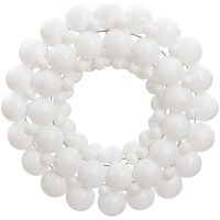 Julkrans vit 45 cm polystyren vidaXL