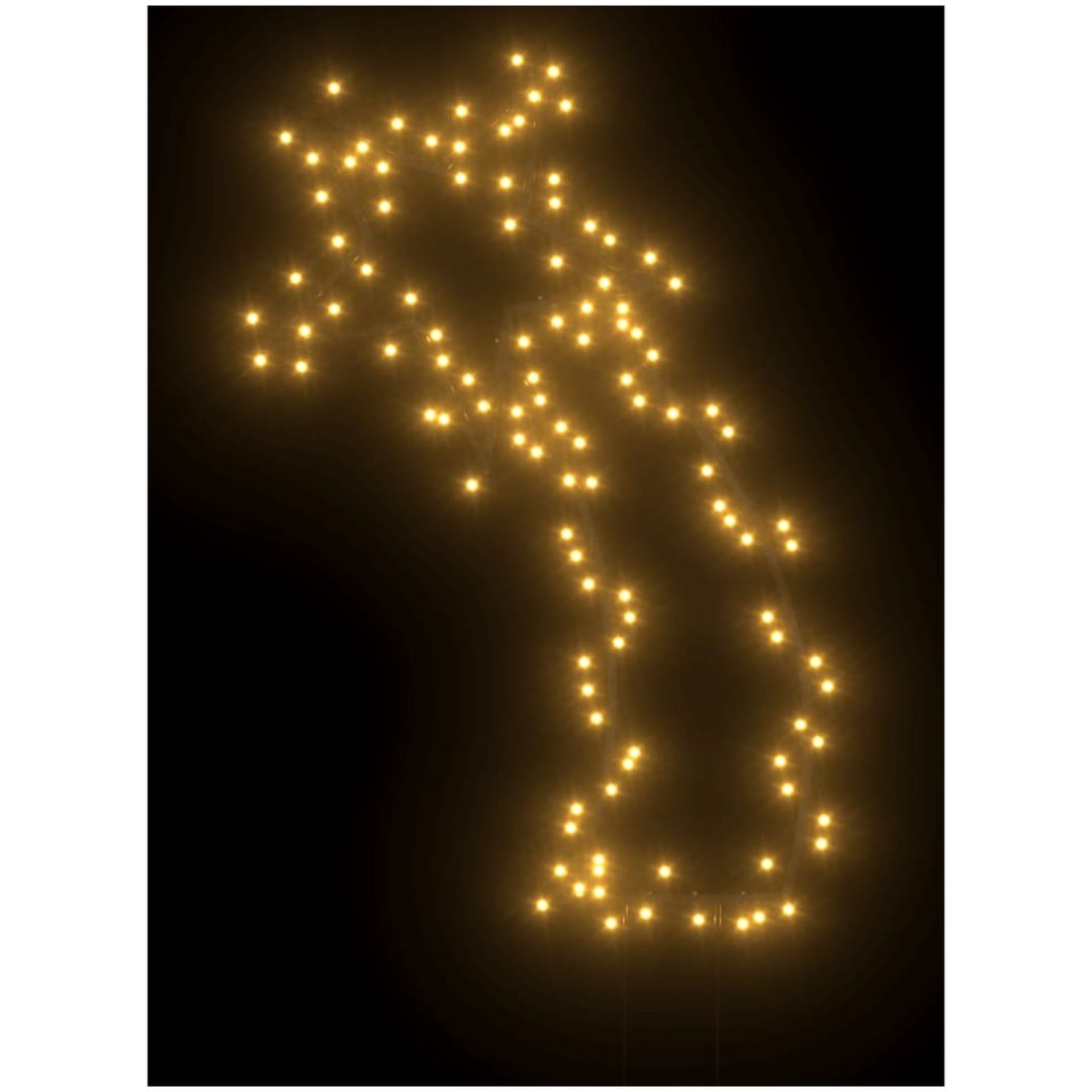 Julmeteor med spett 115 LEDs 85 cm vidaXL 89 cm – bild 3