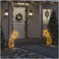Julmeteor med spett 115 LEDs 85 cm vidaXL