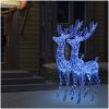 Julren 2 st akryl 250 LED 180 cm blå vidaXL 96 x 40 x 180 cm – miniatyr 6