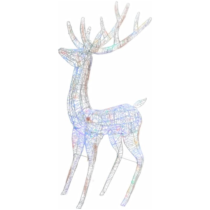 Julren 2 st akryl 250 LED 180 cm flerfärgad vidaXL 96 x 40 x 180 cm – bild 3