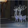 Julren 2 st akryl 250 LED 180 cm flerfärgad vidaXL 96 x 40 x 180 cm – miniatyr 5