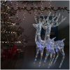 Julren 2 st akryl 250 LED 180 cm flerfärgad vidaXL 96 x 40 x 180 cm – miniatyr 1