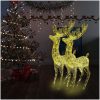 Julren 2 st akryl 250 LED 180 cm varmvit vidaXL 96 x 40 x 180 cm – miniatyr 1