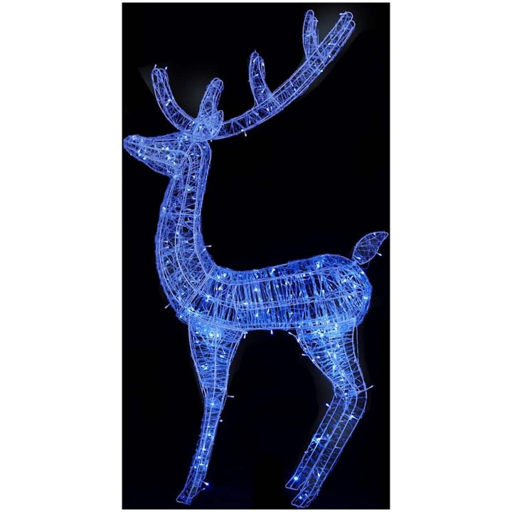 Julren 3 st akryl 250 LED 180 cm blå vidaXL 96 x 40 x 180 cm – bild 8