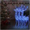 Julren 3 st akryl 250 LED 180 cm blå vidaXL 96 x 40 x 180 cm – miniatyr 1