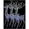 Julren 3 st akryl 250 LED 180 cm flerfärgad vidaXL 96 x 40 x 180 cm – miniatyr 4