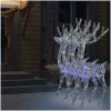 Julren 3 st akryl 250 LED 180 cm flerfärgad vidaXL 96 x 40 x 180 cm – miniatyr 6