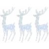 Julren 3 st akryl 250 LED 180 cm kallvit vidaXL 96 x 40 x 180 cm – miniatyr 2