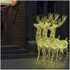 Julren 3 st akryl 250 LED 180 cm varmvit vidaXL 96 x 40 x 180 cm – miniatyr 7