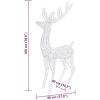 Julren 3 st akryl 250 LED 180 cm varmvit vidaXL 96 x 40 x 180 cm – miniatyr 9
