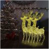 Julren 3 st akryl 250 LED 180 cm varmvit vidaXL 96 x 40 x 180 cm – miniatyr 1