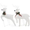 Julrenar 4 st vit 80 lysdioder vidaXL – miniatyr 5