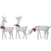 Julrenar 6 st silver kallvit mesh vidaXL – miniatyr 3