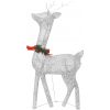 Julrenar 6 st silver kallvit mesh vidaXL – miniatyr 5