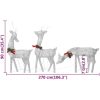 Julrenar 6 st silver kallvit mesh vidaXL – miniatyr 10