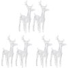 Julrenar 6 st varmvit 240 lysdioder akryl vidaXL – miniatyr 3