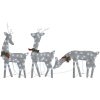Julrenar familj 270x7x90 cm silver kallvit vidaXL – miniatyr 2