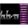 Julrenar familj 270x7x90 cm silver kallvit vidaXL – miniatyr 9